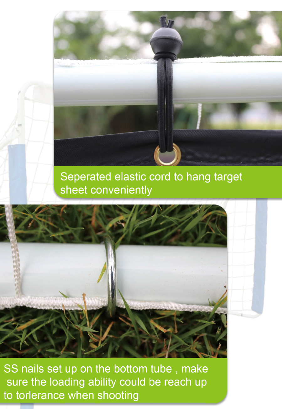 soccer goal with target