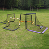 A Set of Four Net Portable Folding Football Nets Trains Football Targets
