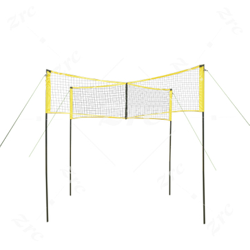 Volleyball Four Cross Square Net Set for Beach