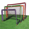 4 Nets with One Set Football Target Metal Rods Soccer Shooting Goal Set
