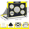 2 in 1 Football Goal for Garden Pop Up Training Football Goal Outdoor Foldable Portable Football Goal with Carry Bag, 120x90x90