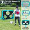 Football Goal for Kids Pop Up Football Net for The Garden Portable Football Goal 3 Modes Changeable Target Football Goal Blue